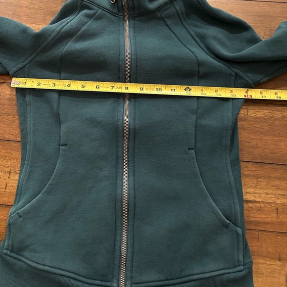 Lululemon Scuba Full Zip Hoodie Size 2 Green Style LW4AWMS - Picture 11 of 15